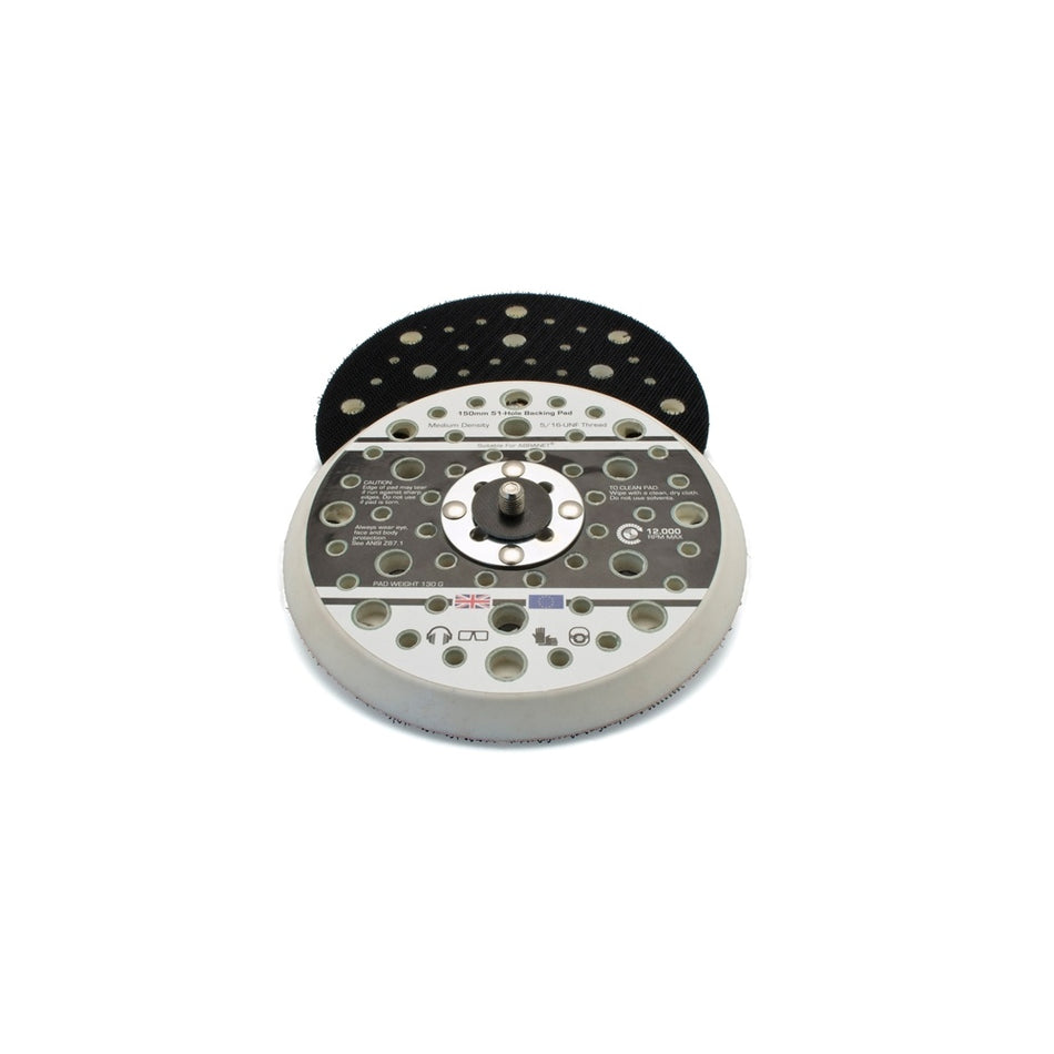 Flexipads World Class Dual Action Sander Pad 150mm VELCRO???? Brand 5/16 UNF