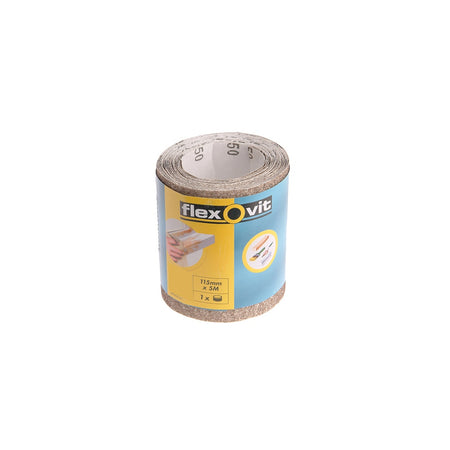 Flexovit General Purpose Sanding Roll 115mm x 5m Coarse 80g