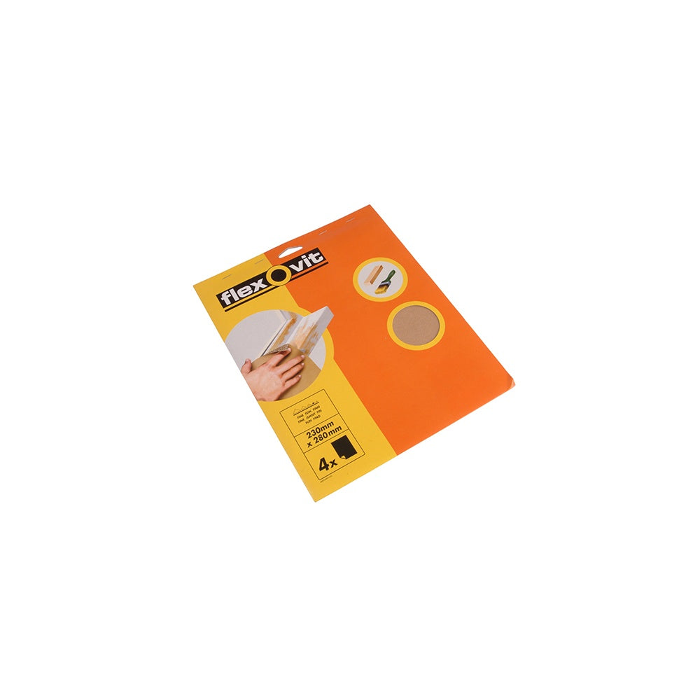Flexovit Glasspaper Sanding Sheets 230 x 280mm Assorted (25)