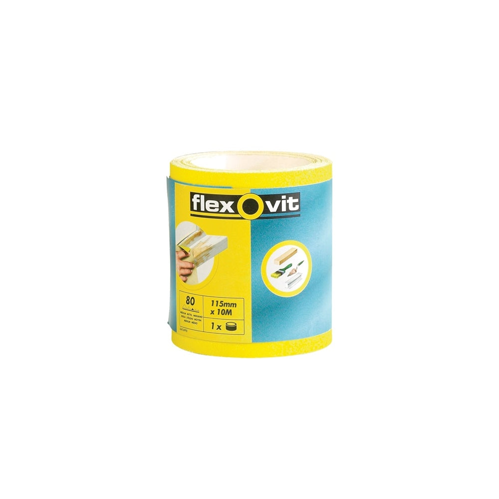 Flexovit High Performance Sanding Roll 115mm x 5m Coarse 60g