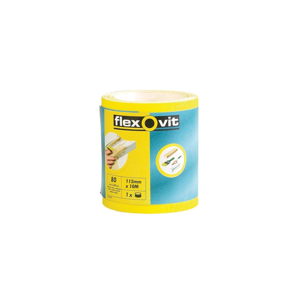 Flexovit High Performance Sanding Roll 115mm x 5m Coarse 60g