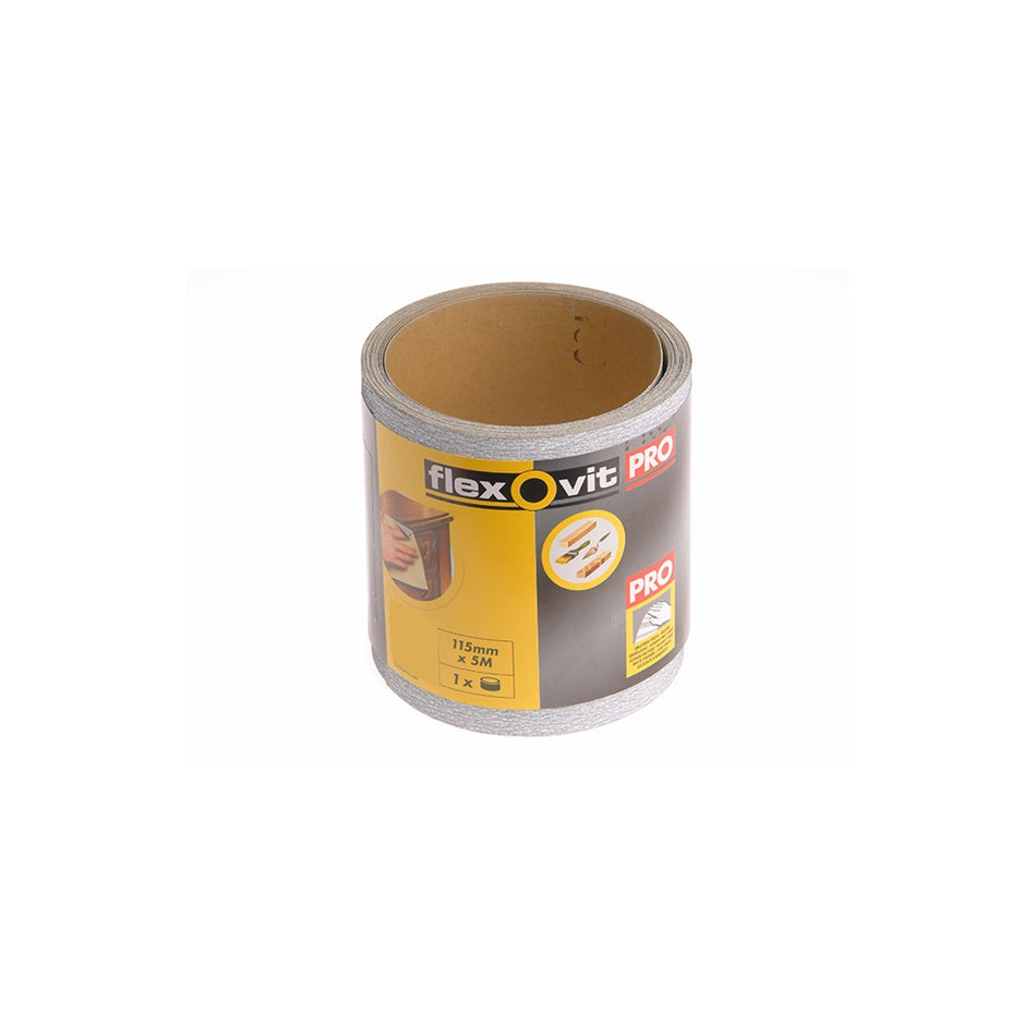 Flexovit High Performance Sanding Roll 115mm x 50m Coarse 60g