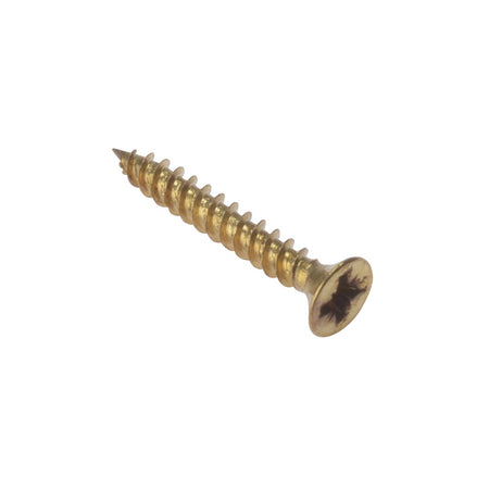 Forgefix General Purpose Pozi Screw CSK TT Electro Brass 5/8 x 4 Box 200