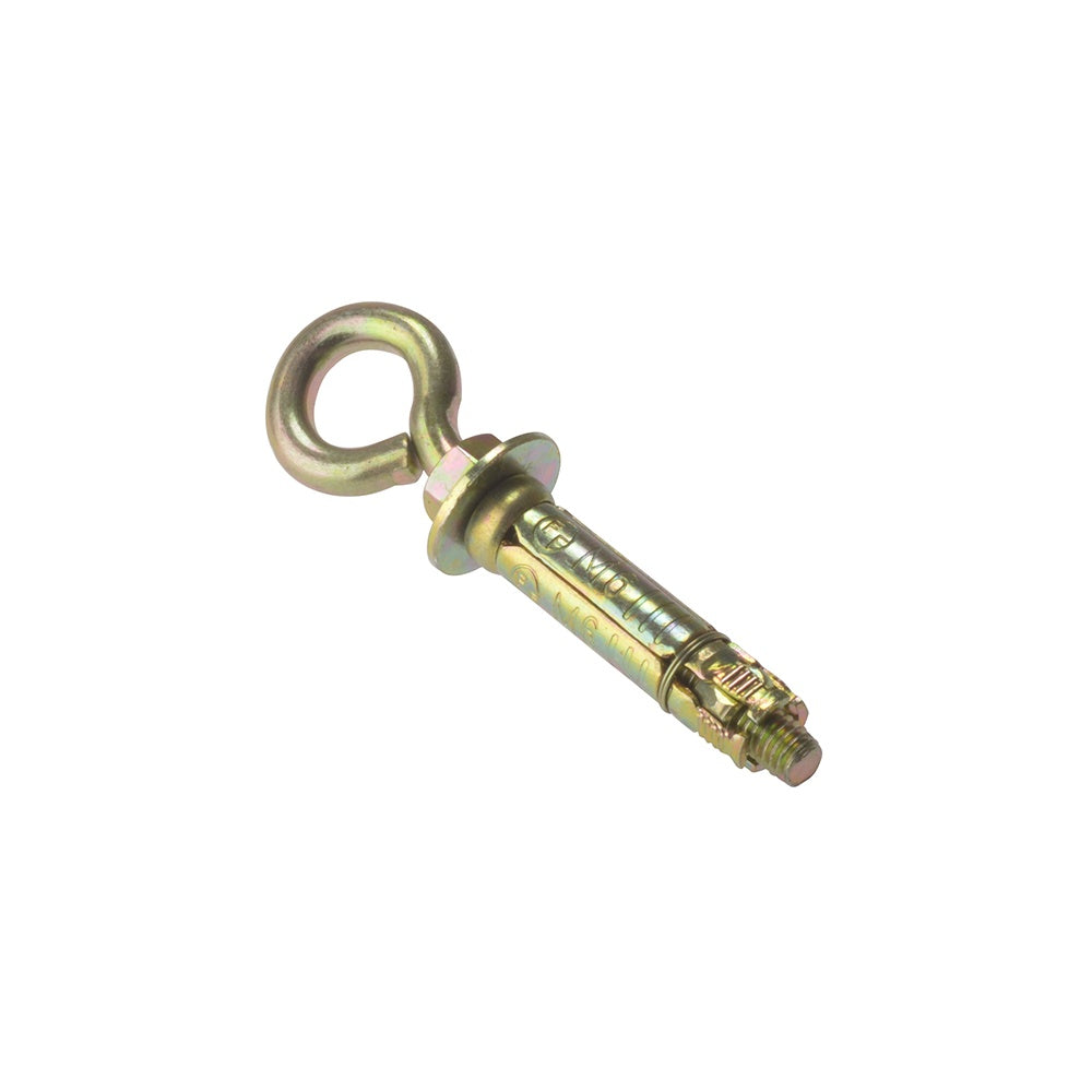 Forgefix Eye Bolt Zinc Yellow Passivated M6 Bag 10