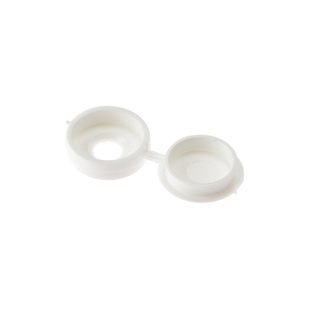 Forgefix Hinged Cover Cap White No. 6-8 Bag 100
