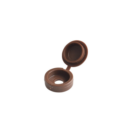 Forgefix Hinged Cover Cap Dark Brown No. 6-8 Bag 100