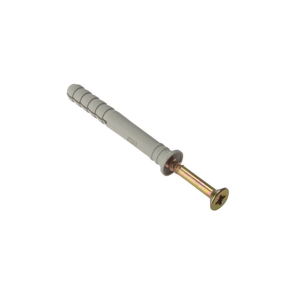 Forgefix Hammer Fixing & Plug M8 x 80mm Bag 10
