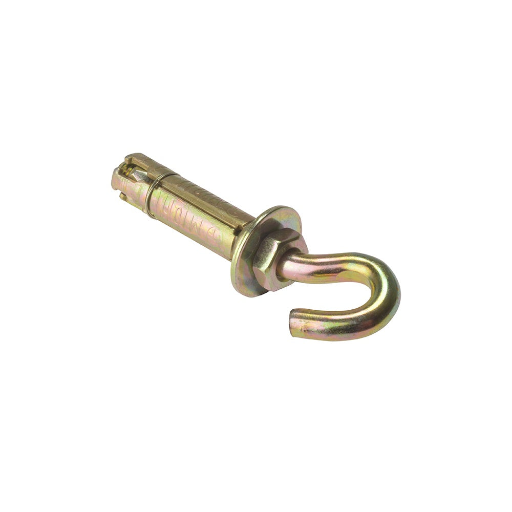 Forgefix Hook Bolt Zinc Yellow Passivated M10 Bag 5
