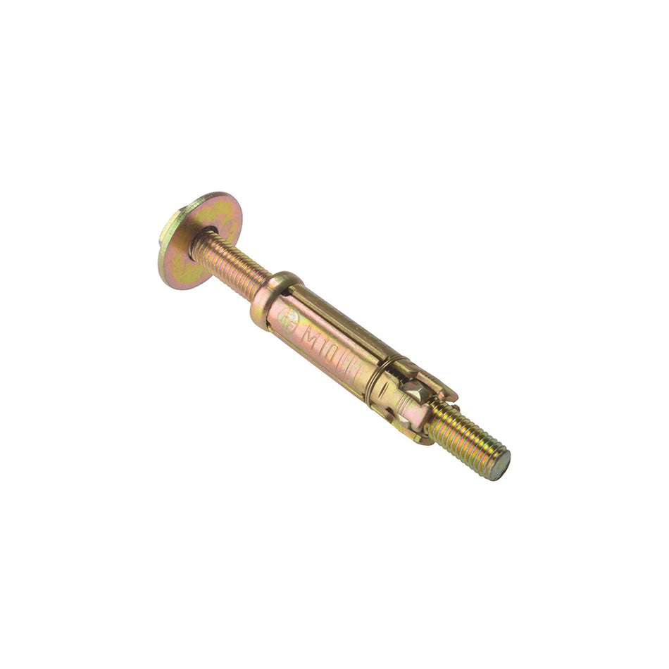 Forgefix Masonry Anchor Bolt Loose Zinc Yellow Passivated M10 x 25mm Bag 5