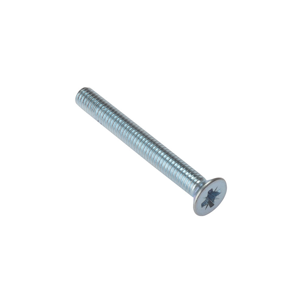 Forgefix Machine Screw Pozi CSK ZP M6 x 40mm Bag 25