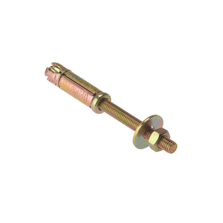 Forgefix Masonry Anchor Bolt Projecting Zinc Yellow Passivated M10 x 90mm Bag 5