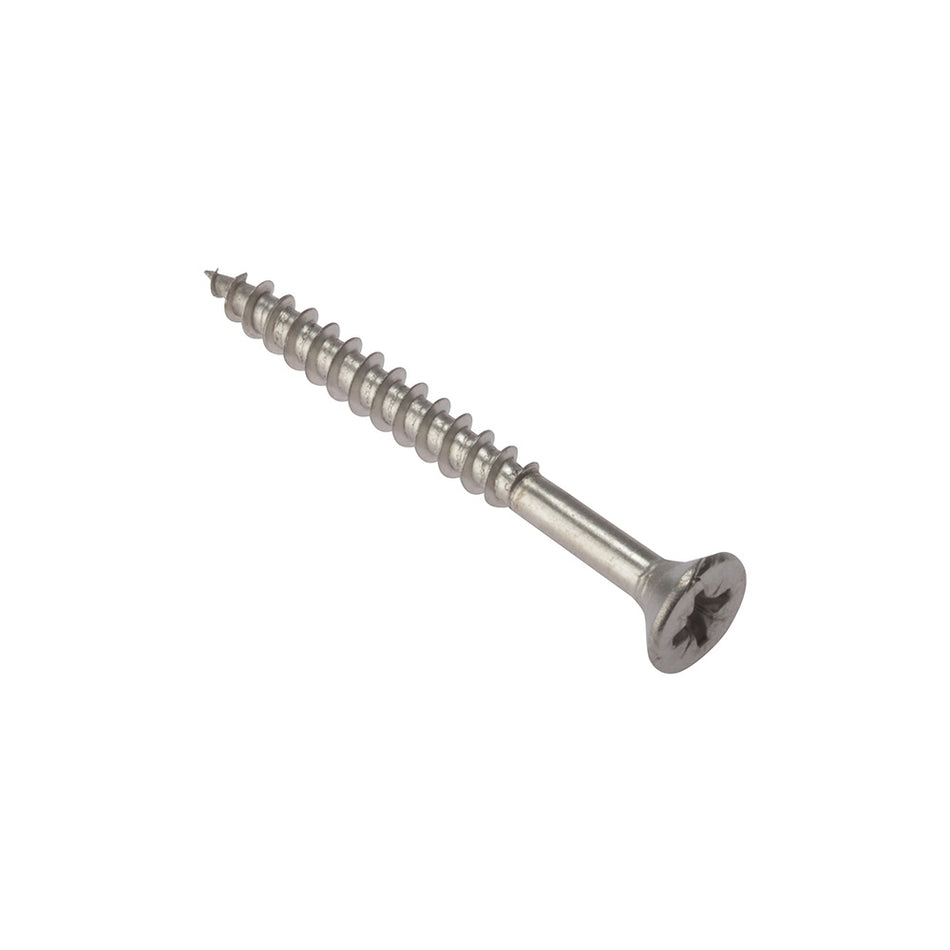 Forgefix Multi-Purpose Pozi Screw CSK ST Stainless Steel 5.0 x 50mm Box 200