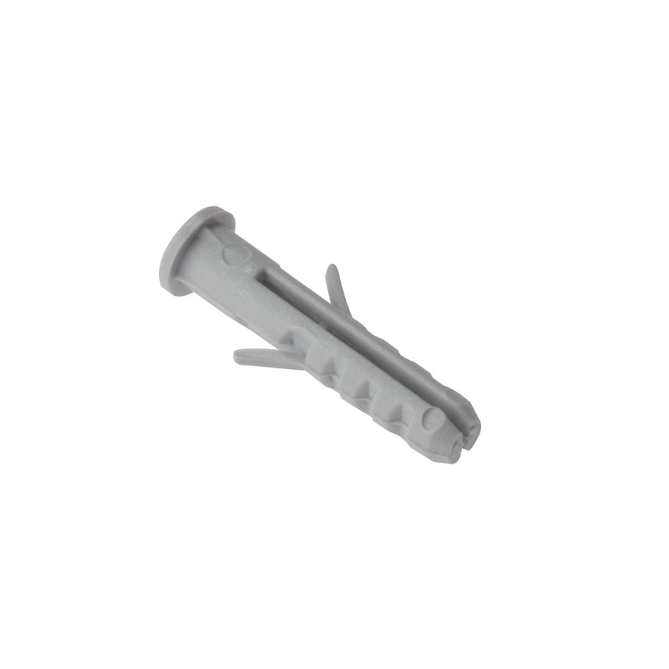 Forgefix Nylon Wall Plug Rimmed M6 x 30mm Bag 100