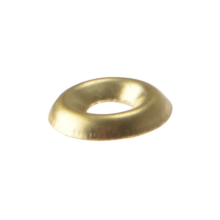 Forgefix Screw Cup Washers Solid Brass Polished No.10 Bag 200