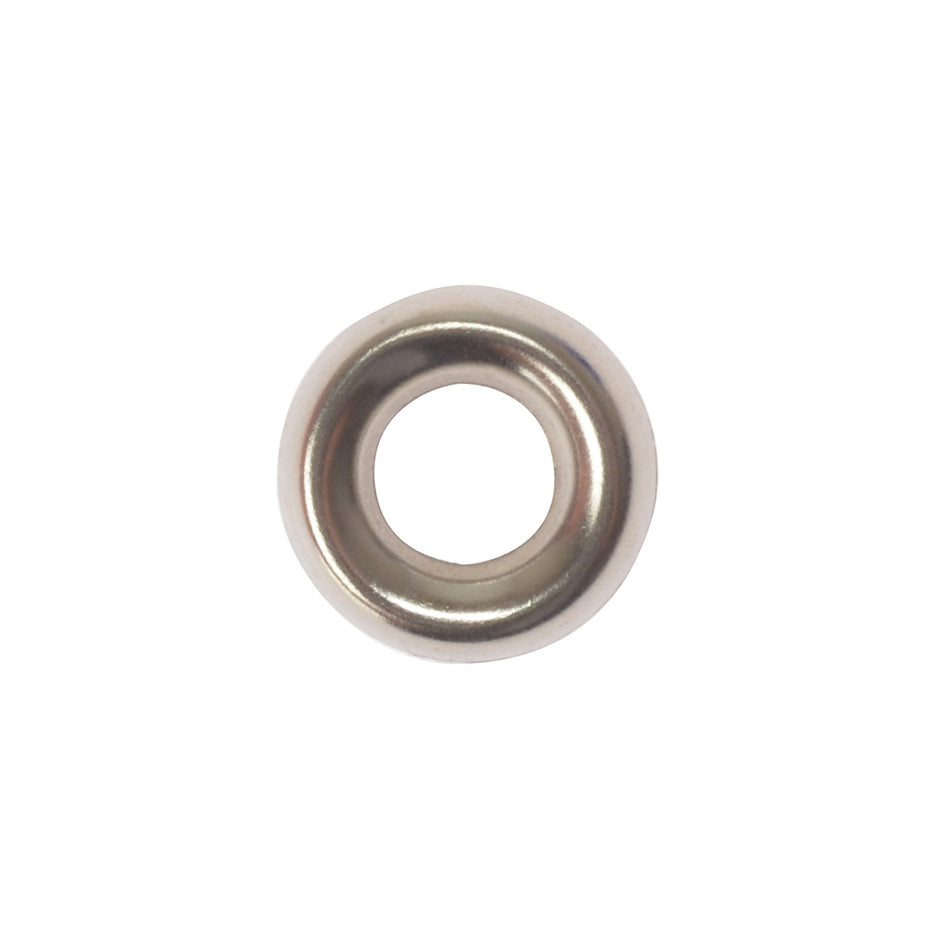 Forgefix Screw Cup Washers Solid Brass Nickel Plated No.8 Bag 200