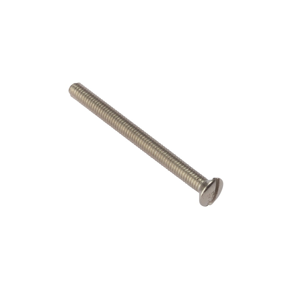 Forgefix Socket Screw Slotted Raised Head Nickle Plated 3.5 x 40mm Bag 100