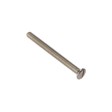 Forgefix Socket Screw Slotted Raised Head Nickle Plated 3.5 x 40mm Bag 100