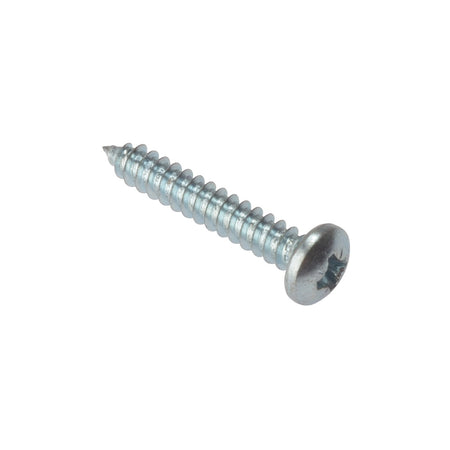 Forgefix Self Tapping Screw Pozi Pan Head ZP 1/2 x 8 Box 200