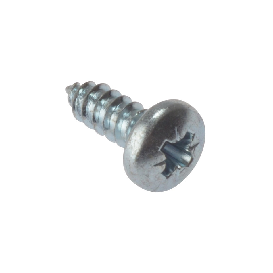 Forgefix Self Tapping Screw Pozi Pan Head ZP 2 x 10 Box 200