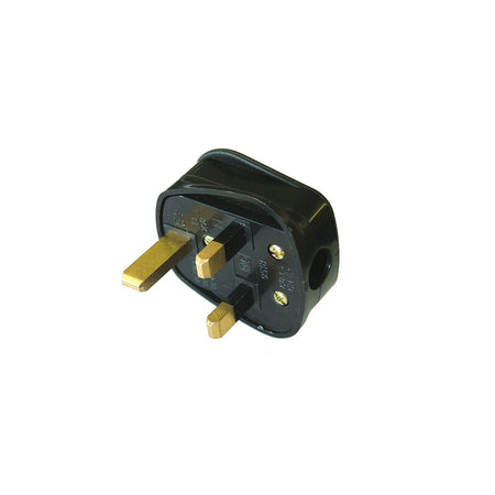 Faithfull Power Plus Black Rubberised Plug 230 Volt 13 Amp