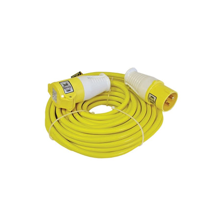 Faithfull Power Plus Trailing Lead 14 Metre 1750w 16 Amp 2.5mm Cable 110 Volt