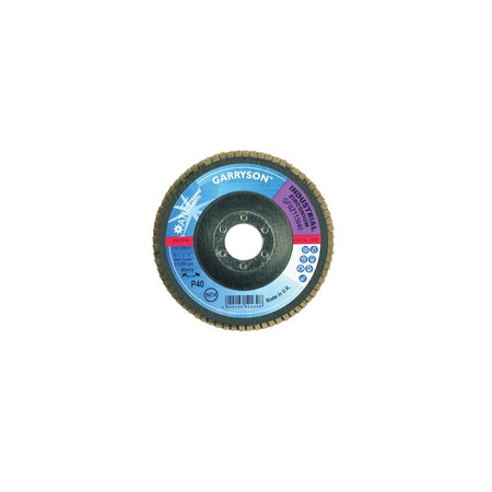 Garryson Industrial Zirconium Flap Disc 180 x 22mm - 36 grit Coarse