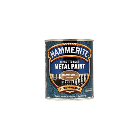 Hammerite Direct to Rust Hammered Finish Metal Paint Copper 750ml