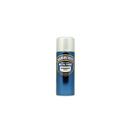 Hammerite Direct to Rust Hammered Finish Aerosol Silver 400ml