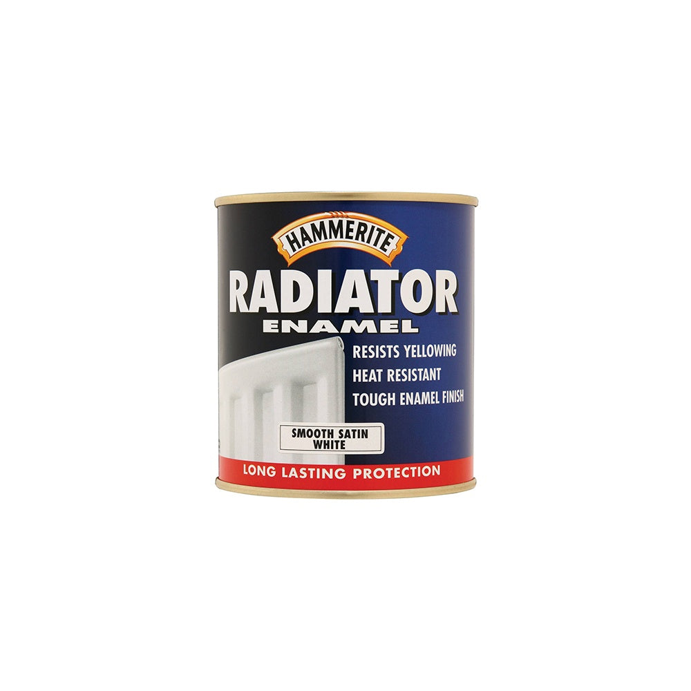 Hammerite Radiator Paint Satin White 500ml