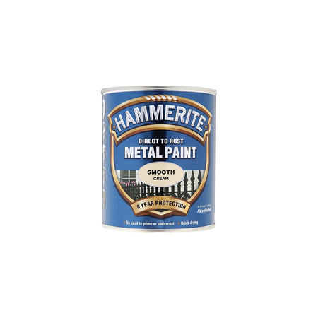 Hammerite Direct to Rust Smooth Finish Metal Paint Cream 750ml
