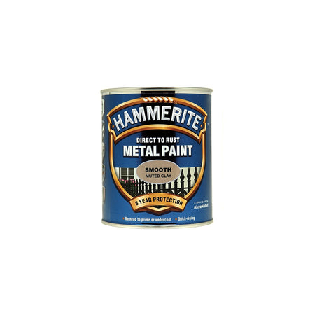 Hammerite Direct to Rust Smooth Finish Metal Paint Muted Clay 750ml