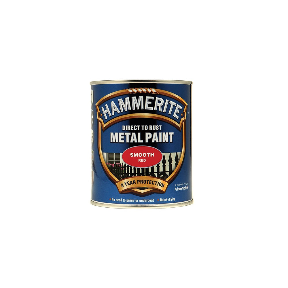 Hammerite Direct to Rust Smooth Finish Metal Paint Red 750ml