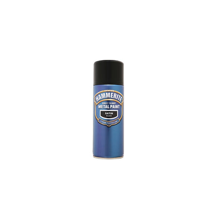 Hammerite Direct to Rust Smooth Finish Aerosol Satin Black 400ml
