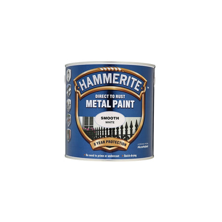 Hammerite Direct to Rust Smooth Finish Metal Paint White 2.5 Litre