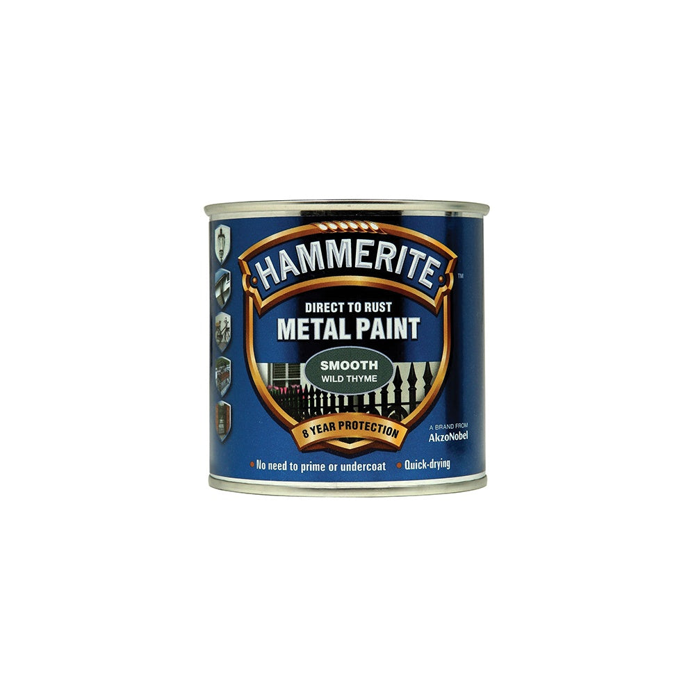 Hammerite Direct to Rust Smooth Finish Metal Paint Wild Thyme 250ml