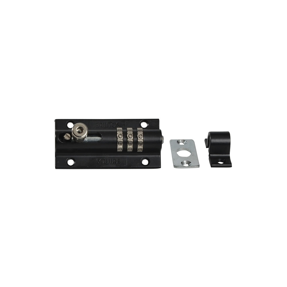 Henry Squire 3-Wheel Recodeable CombiBolt3 Lock Black