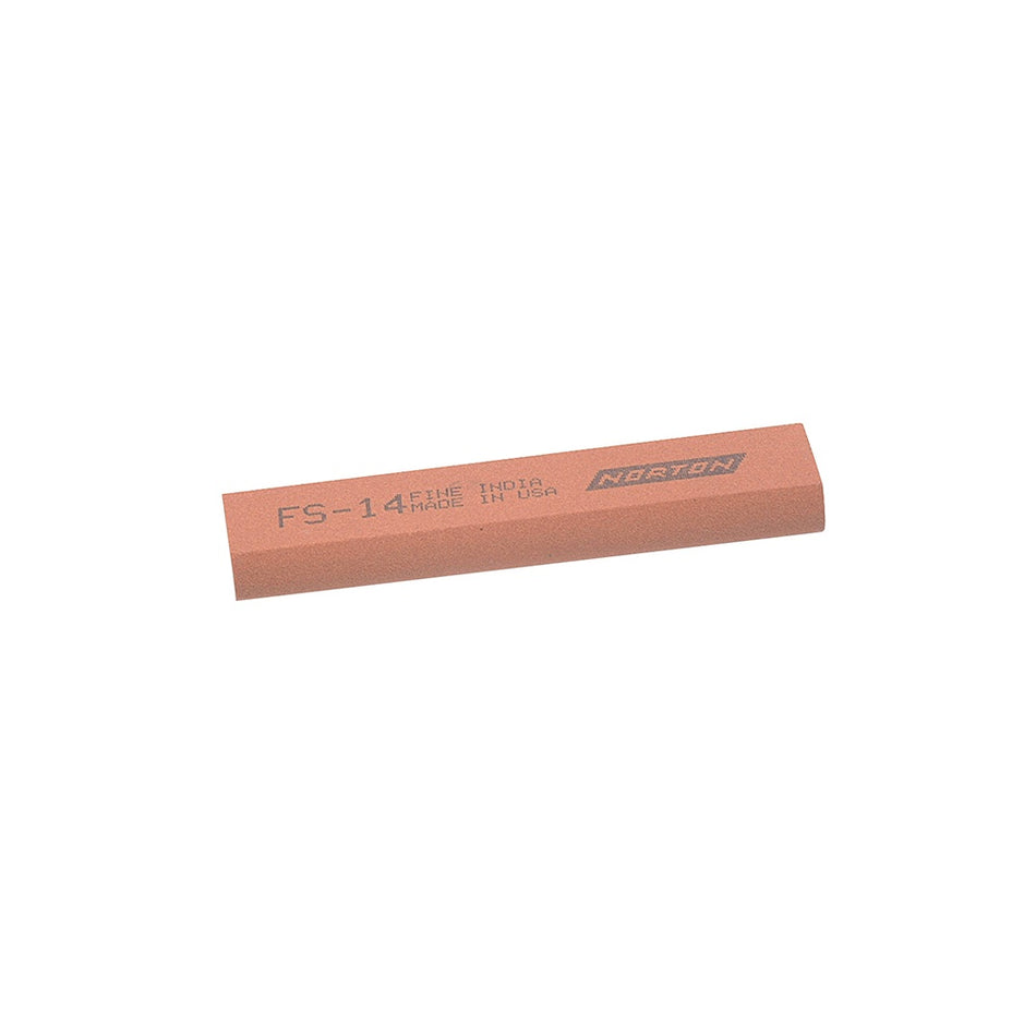 India FS14 Round Edge Slipstone 100mm x 25mm x 11mm x 5mm - Fine