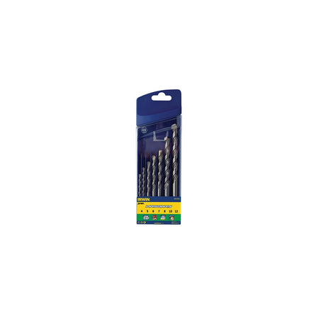 IRWIN Masonry Drill Bit Set of 7: 4, 5, 6, 7, 8, 10, & 12mm