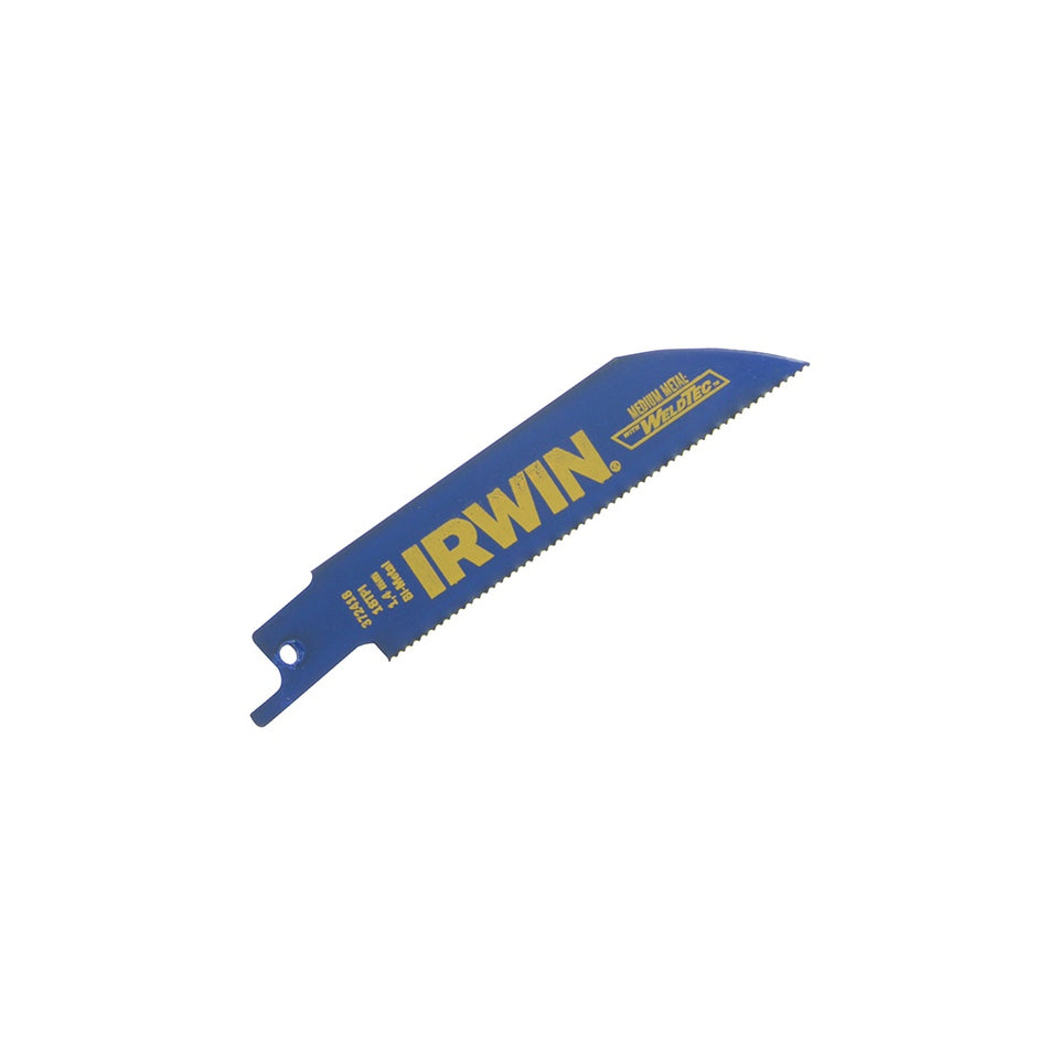 IRWIN Sabre Saw Blade 418R 100mm Metal Cutting Pack of 5