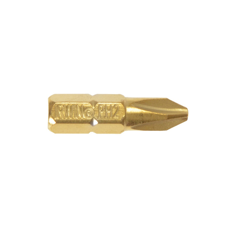 IRWIN Screwdriver Bits Phillips PH2 25mm Titanium Pack of 2