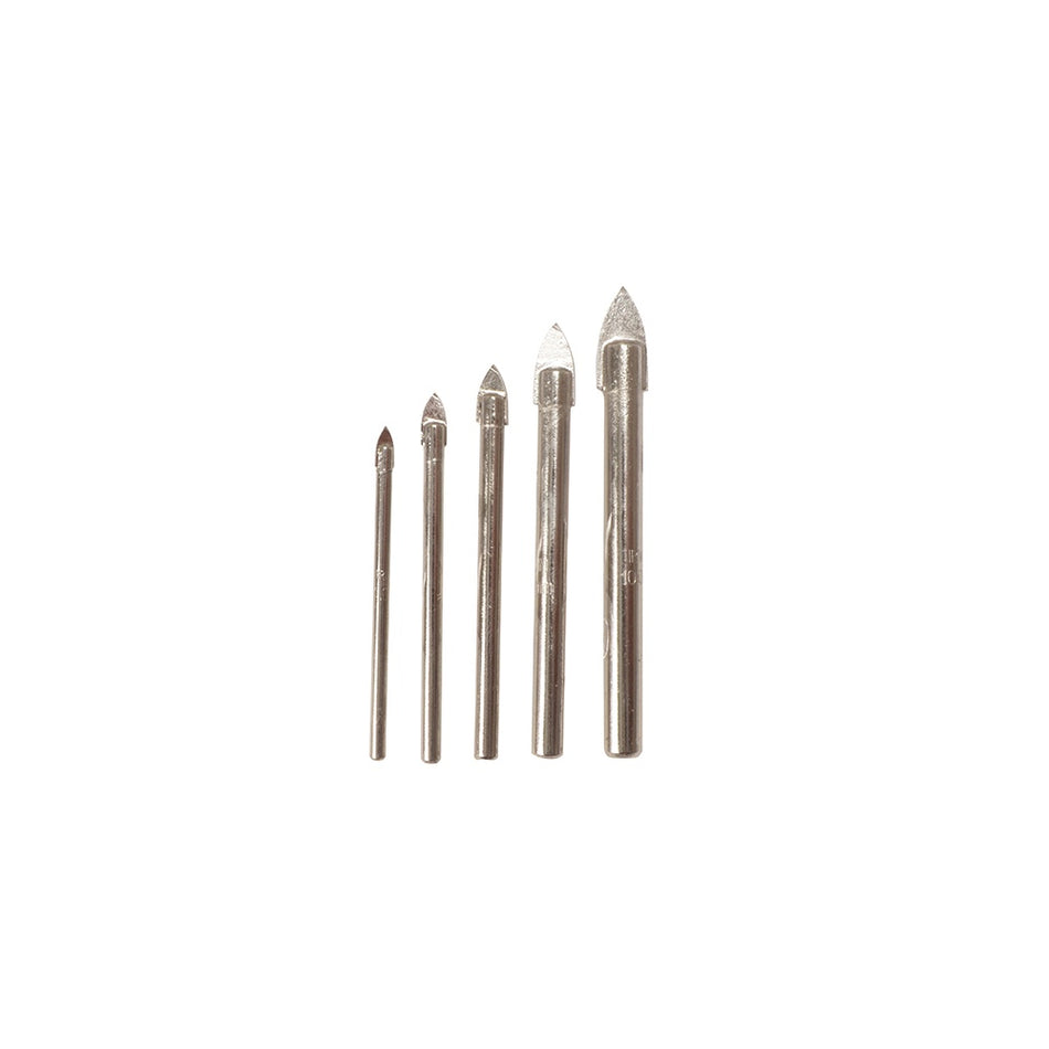 IRWIN Glass & Tile Drill Bit Set of 5: 4, 5, 6, 8 & 10mm