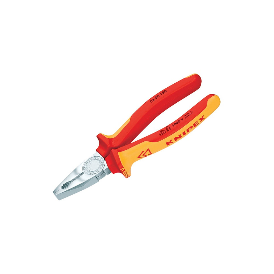 Knipex Combination Pliers VDE Certified Grip 180mm