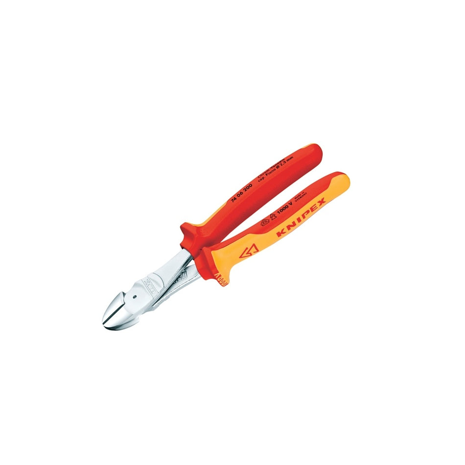 Knipex High Leverage Diagonal Cutting Pliers VDE Certified Grip 180mm