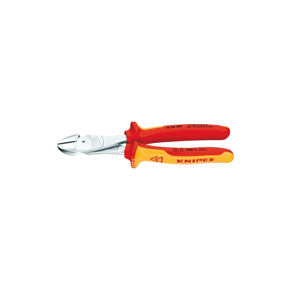 Knipex High Leverage Diagonal Cutting Pliers VDE Certified Grip 200mm