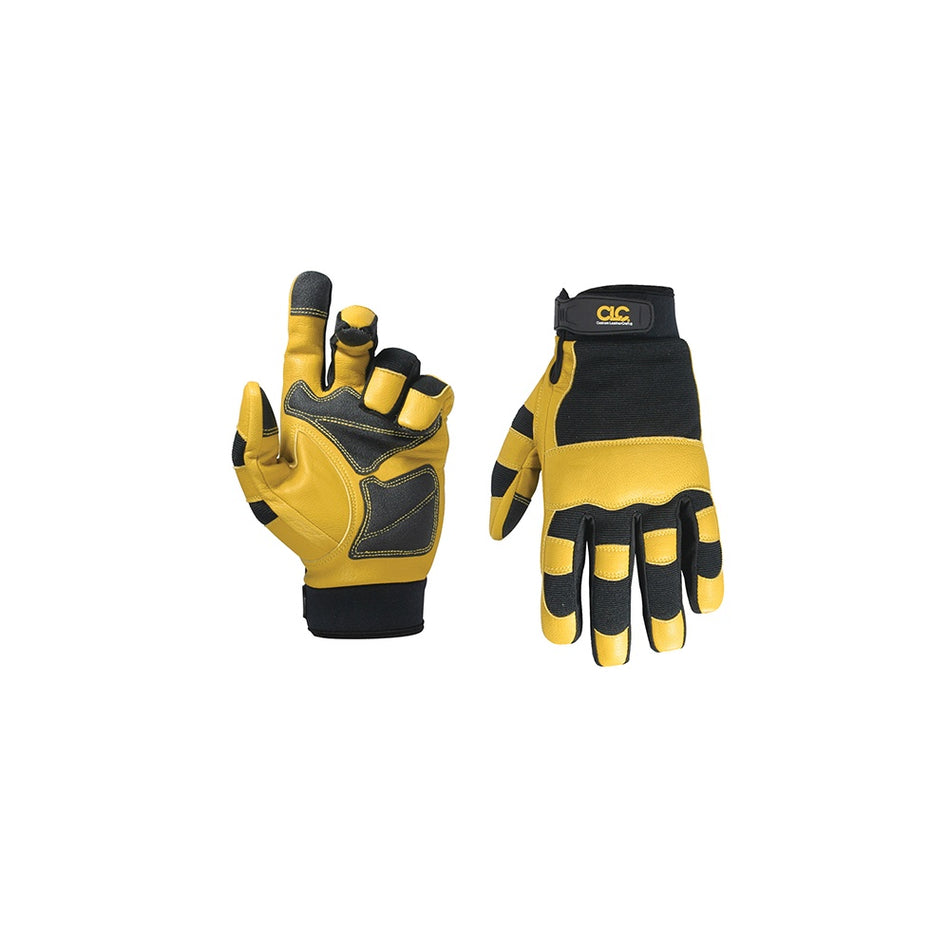 Kuny's Hybrid-275 Top Grain Leather Neoprene Cuff Gloves Large (Size 10)