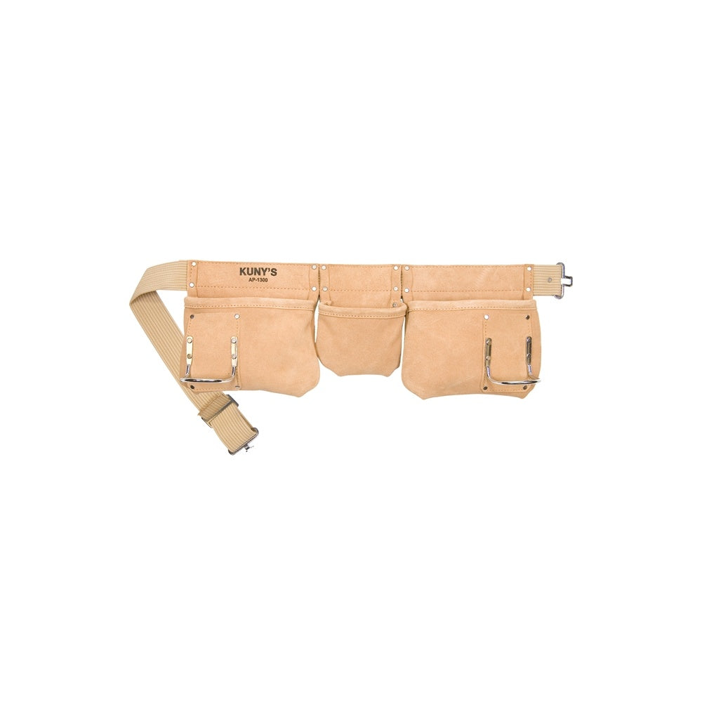 Kuny's AP-1300 Carpenters Apron 5 Pocket Suede Leather