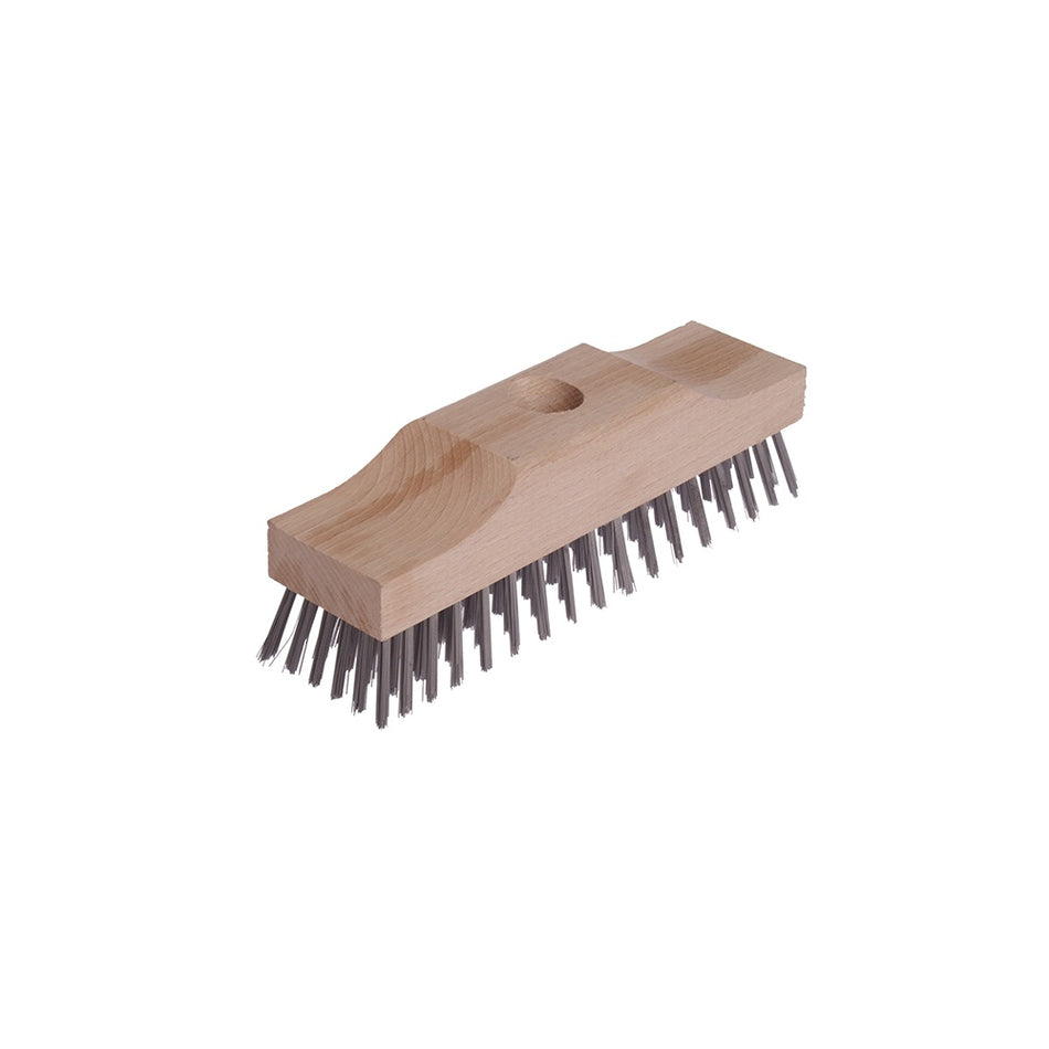 Lessmann Broom Head Raised Wooden Stock 6 Row 220mm x 60mm