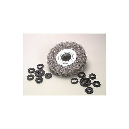 Lessmann Wheel Brush D200mm x w25-27 x 50 Bore Steel Wire 0.30