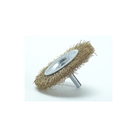 Lessmann DIY Wheel Brush 75mm x 0.25 Brass Wire