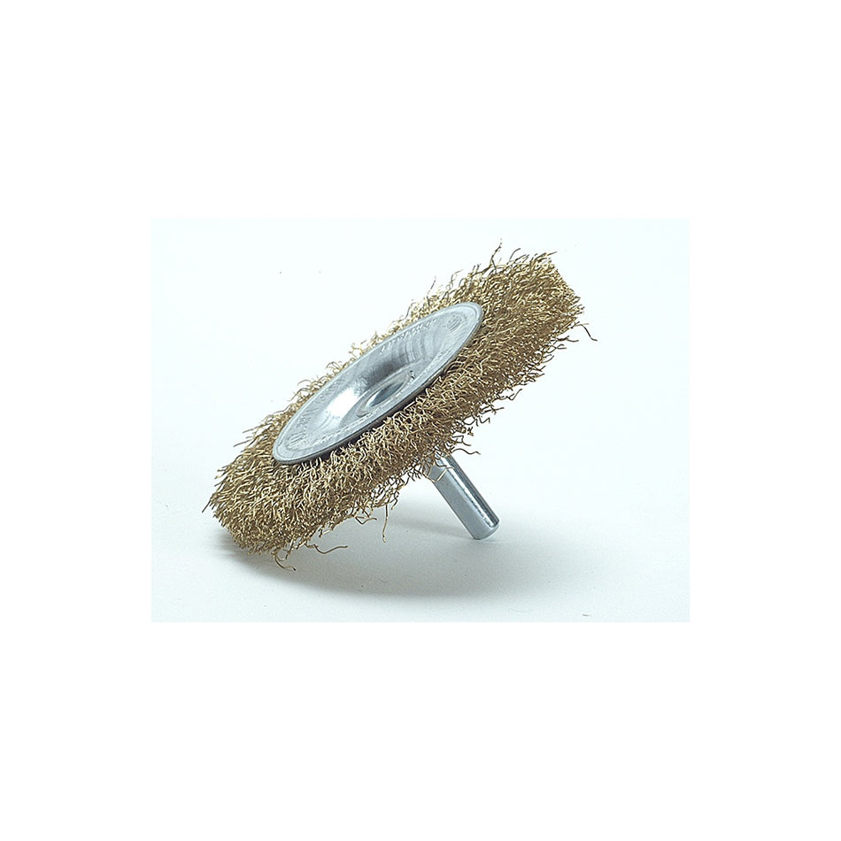 Lessmann DIY Wheel Brush 75mm x 0.25 Brass Wire